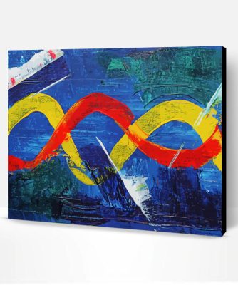 Abstract DNA Paint By Numbers