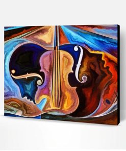 Abstract Faces Violin Paint By Number