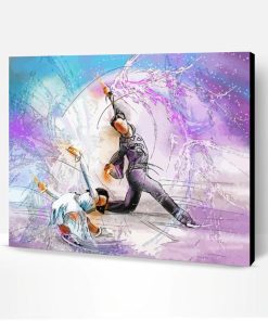 Abstract Figure Skaters Paint By Numbers