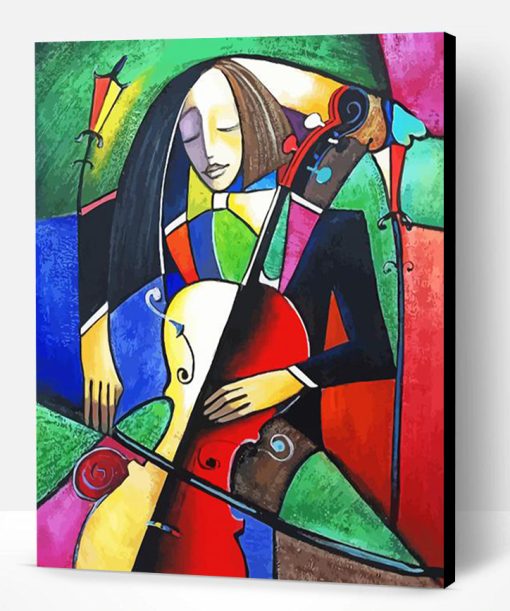 Aestetic Abstract Violinist Paint By Number