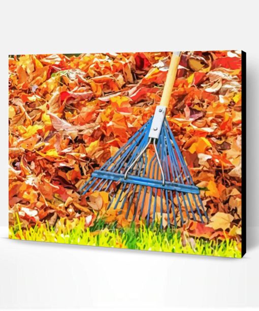 Aesthetic Raking Leaves Paint By Numbers