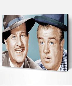 Aesthetic Abbott And Costello Illustration Paint By Numbers