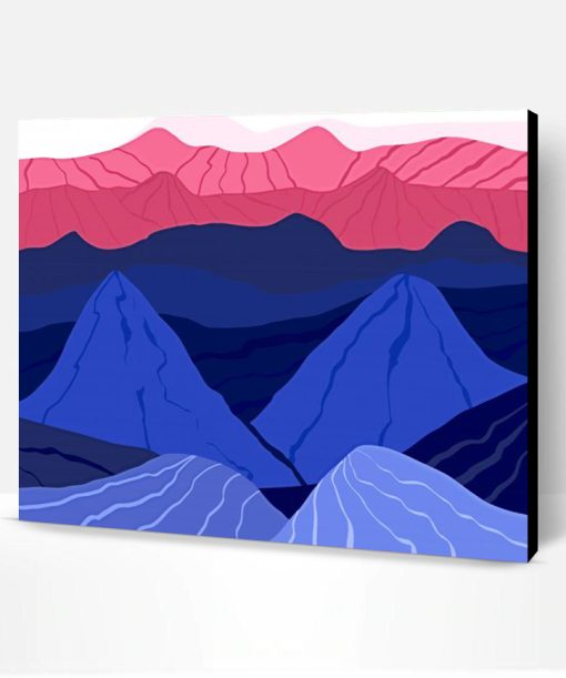 Aesthetic Abstract Hills Paint By Number