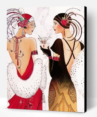 Aesthetic Art Deco Women Paint By Numbers