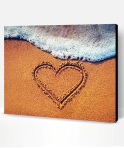 Aesthetic Beach Heart Paint By Number