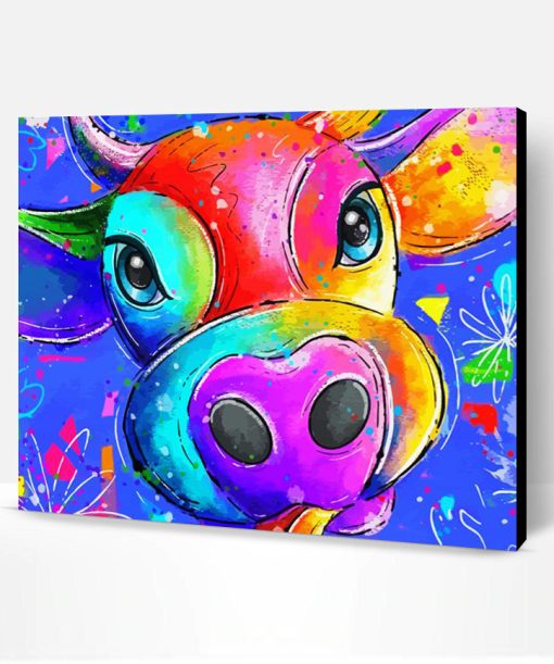 Aesthetic Colorful Cow Paint By Number