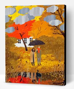 Aesthetic Couple Rain Paint By Numbers