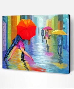 Aesthetic Dancing In The Rain Paint By Number