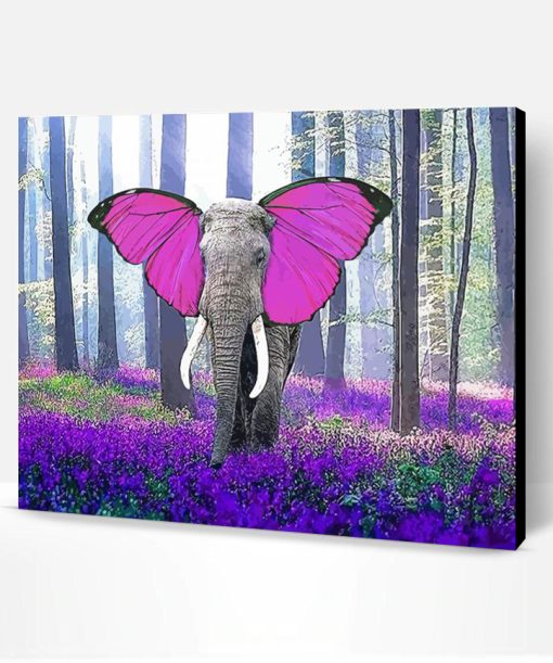 Aesthetic Elephant Butterfly Paint By Number