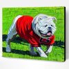 Aesthetic Georgia Bulldog Art Paint By Number