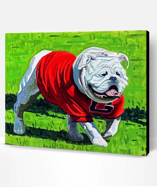 Aesthetic Georgia Bulldog Art Paint By Number