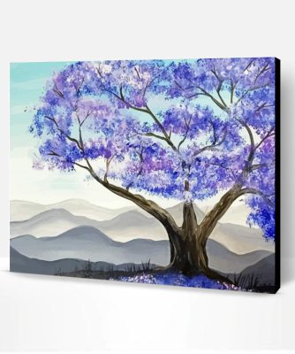 Aesthetic Jacaranda Tree Paint By Numbers