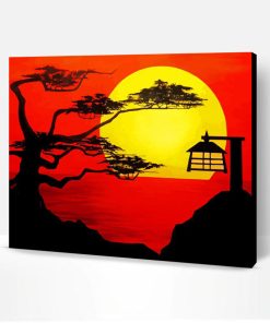Aesthetic Japanese Sunset Paint By Number