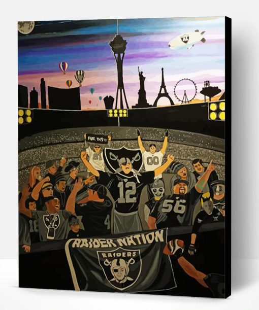 Aesthetic Las Vegas Raiders Art Paint By Number