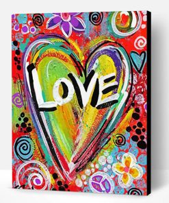 Aesthetic Love And Hearts Paint By Number
