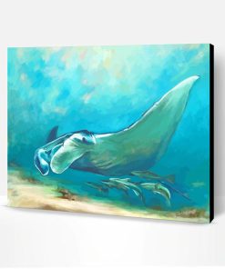 Aesthetic Manta Ray Art Paint By Number