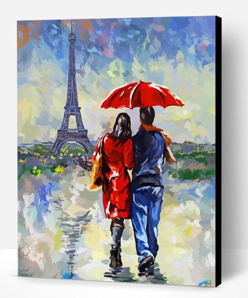 Aesthetic Paris Couple Paint By Number