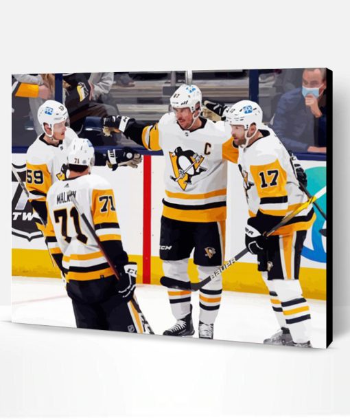 Aesthetic Pittsburgh Penguins Art Paint By Numbers