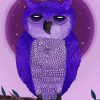 Aesthetic Purple Owl Paint By Number