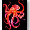 Aesthetic Red Octopus Illustration Paint By Number