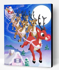 Aesthetic Rudolph Art Paint By Number