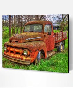 Aesthetic Rusty Truck Art Paint By Number