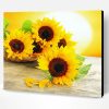 Aesthetic Sunflowers on Table Paint By Numbers