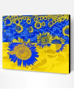 Aesthetic Sunflowers Ukrainian Art Paint By Numbers