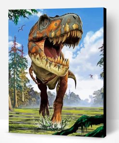 Aesthetic Tyrannosaurus Rex Paint By Numbers