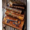 Aesthetic Vintage Books and Keys Paint By Number