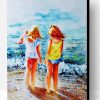 Aesthetic Besties At The Beach Art Paint By Number