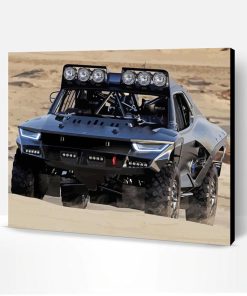 Aesthetic Black Truck In Desert Paint By Number