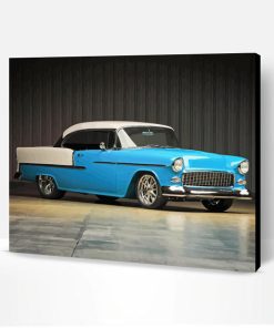Aesthetic Blue 1955 Chevrolet Car Paint By Numbers