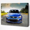 Aesthetic Blue Chevy SS Paint By Numbers