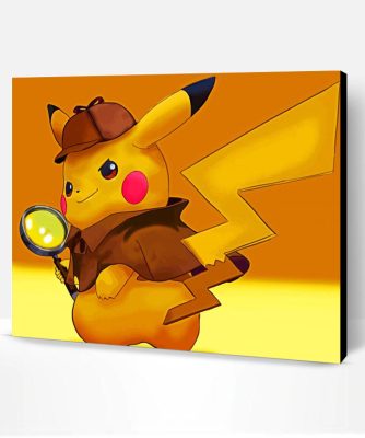 Aesthetic Detective Pikachu Art Paint By Number