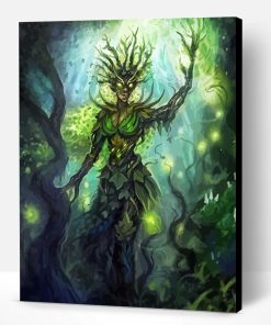 Aesthetic Dryad Nymph Paint By Numbers