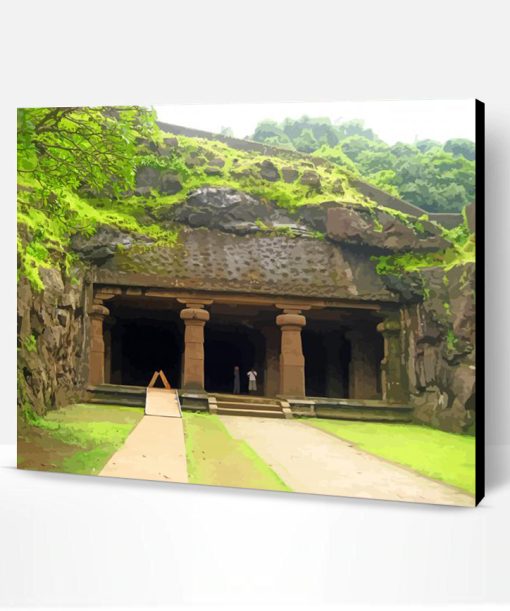 Aesthetic Elephanta Island Cave Paint By Number