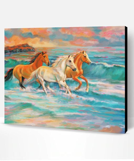 Aesthetic Horse Beach Paint By Numbers