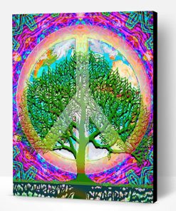 Aesthetic Peace Tree Paint By Numbers