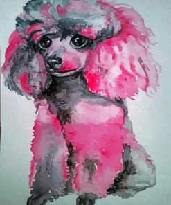 Aesthetic Pink Poodle Paint By Number