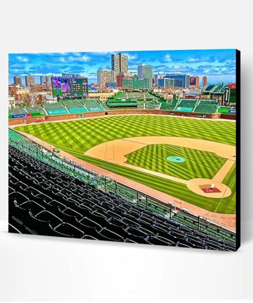 Aesthetic Wrigley Field Sport Paint By Numbers