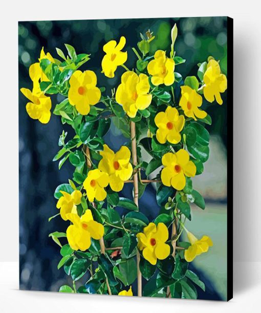 Aesthetic Yellow Rocktrumpet Paint By Numbers