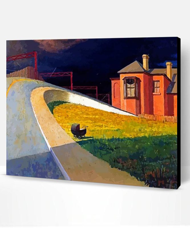 Approaching Storm By Railway By Jeffrey Smart Paint By Number