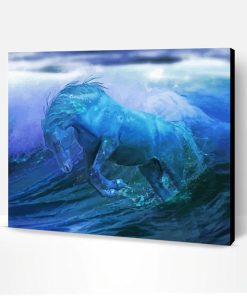 Artwork Sea Wave Horse Paint By Number