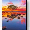 Australian Landscape Reflection Sunset Paint By Number