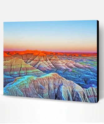 Badlands Landscape Paint By Number