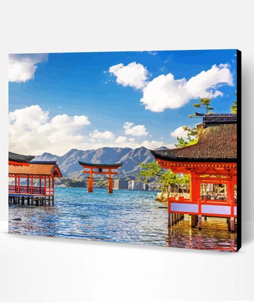 Beautiful Places In Japan Itsukushima Shrine Hiroshima Paint By Number