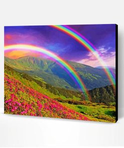 Beautiful Rainbow Landscape Paint By Number