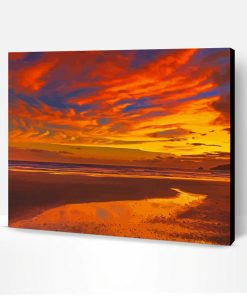 Beautiful Sunset Panama Beach Paint By Number