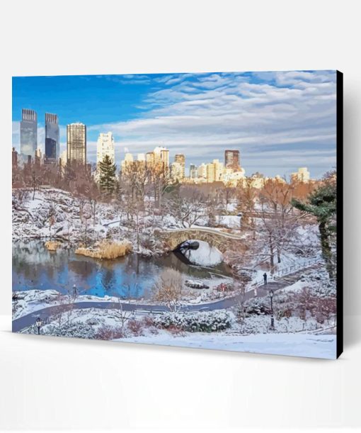 Beautiful Wintery Scene New York Paint By Number